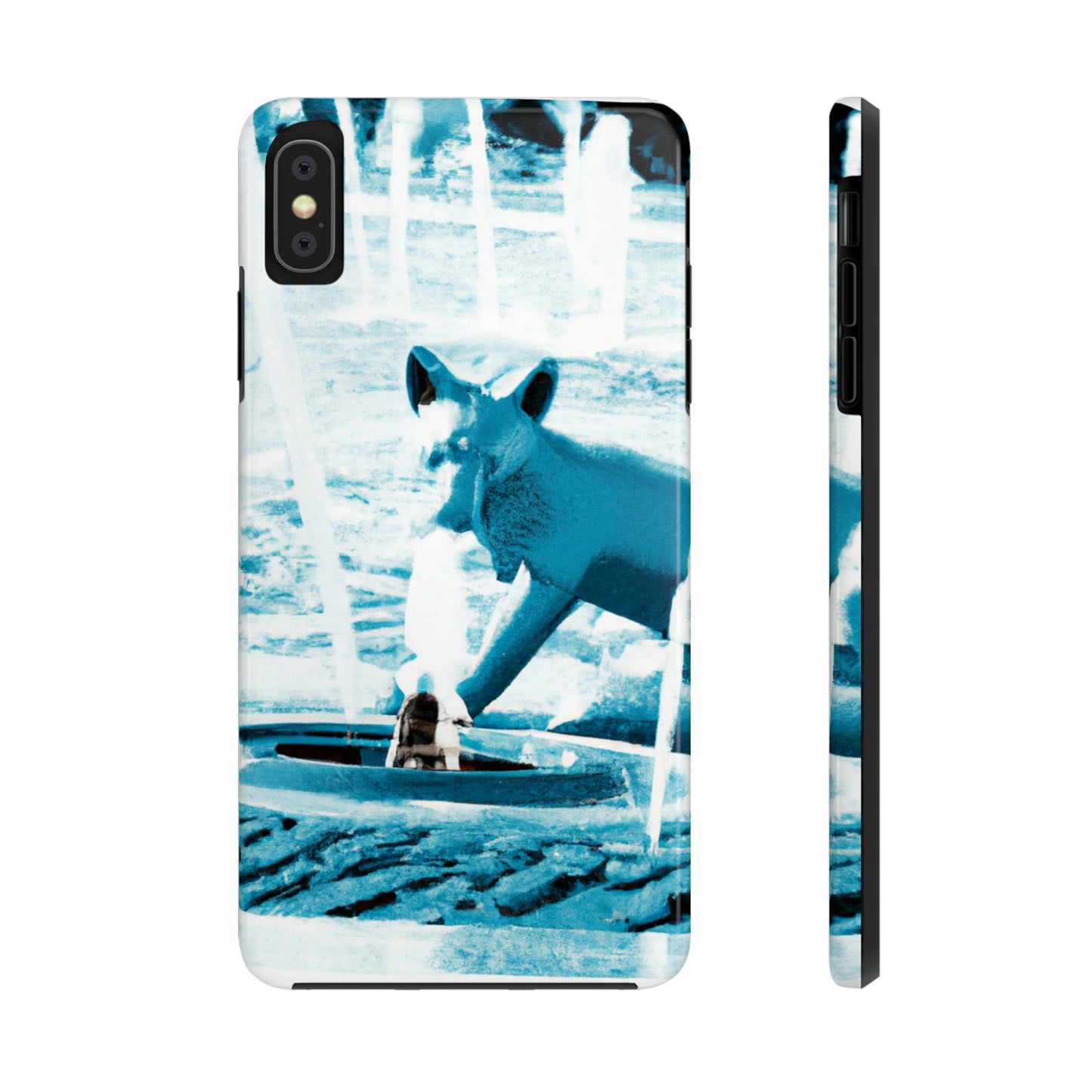 "Foxy Herumtollen im Brunnen" - Die Alien Tough Phone Cases