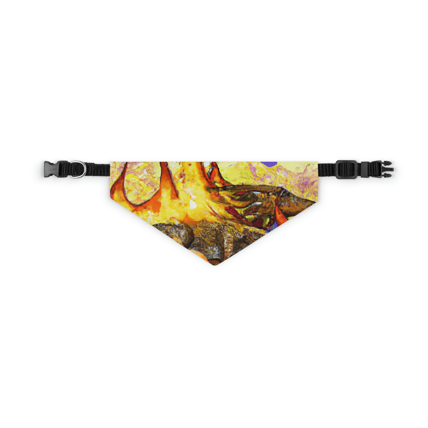 "A Slumbering Dragon in an Infernal Embrace" - The Alien Pet Bandana Collar