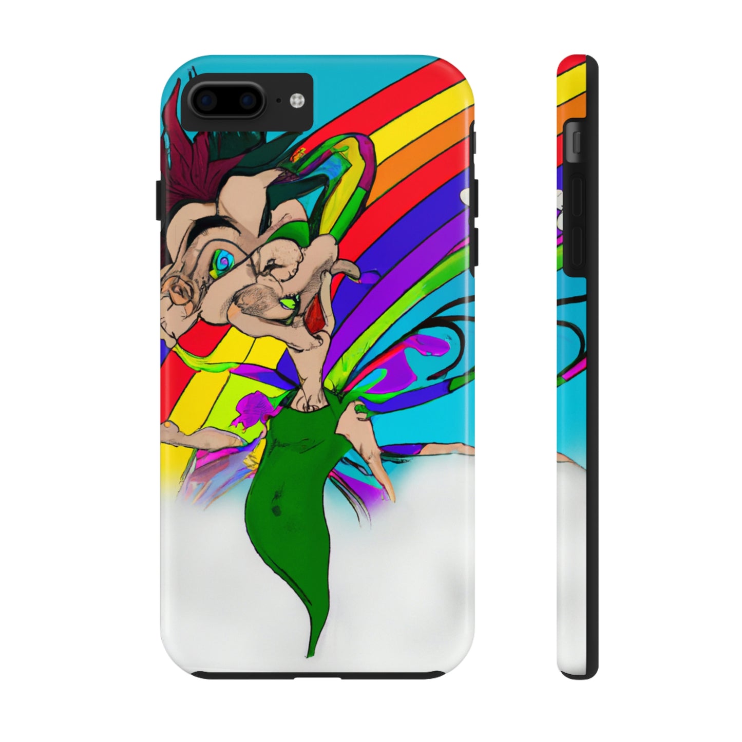 Rainbow Mischief Fairy - Die Alien Tough Phone Cases