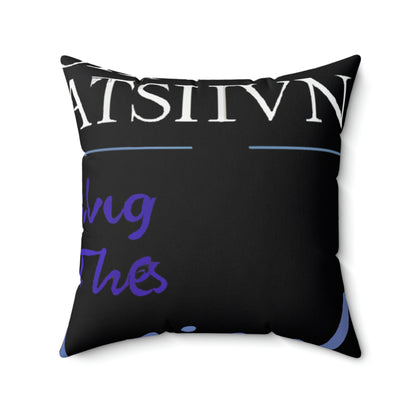 "Finding the Light in the Dark" - The Alien Square Pillow