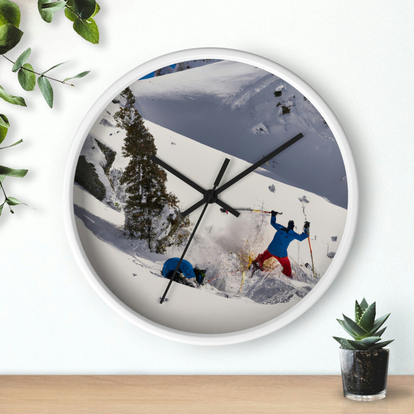 "Avalanche Avalanche: A Spontaneous Ski Trip Gone Wrong" - The Alien Wall Clock