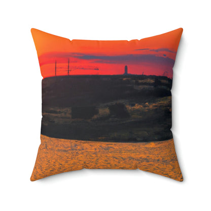 "Farewell to the Horizon" - Das Alien Square Pillow