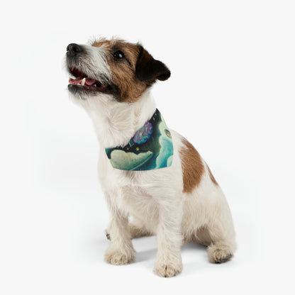 "Un mar de diamantes en la noche" - The Alien Pet Bandana Collar