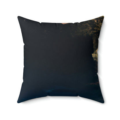 The Diving Depths of the Oceanic Cave - The Alien Square Pillow