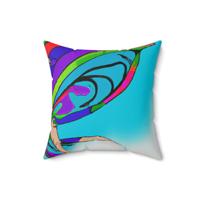 Rainbow Mischief Fairy - The Alien Square Pillow