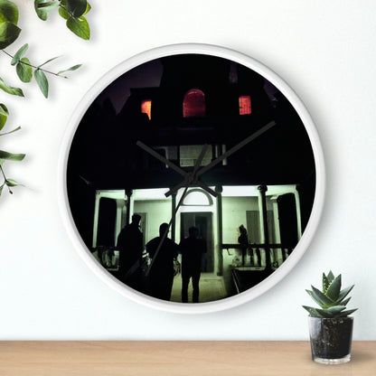 "Halloween Hauntings: Exploring a Haunted House"! - The Alien Wall Clock