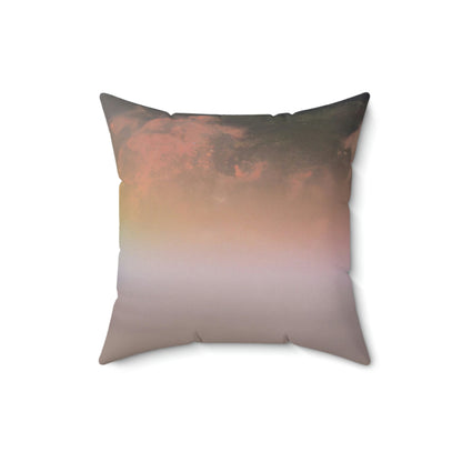 "A Painted Reflection of Solitude" - The Alien Square Pillow