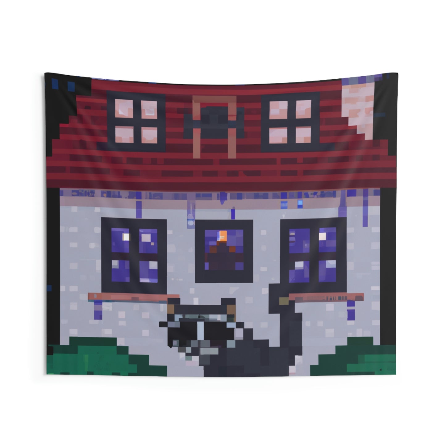 "Caper in the Mansion: A Raccoon's Adventure" - The Alien Wall Tapestries