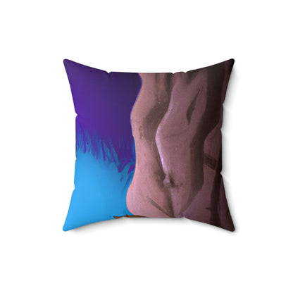 The Fox in the Cavern - The Alien Square Pillow