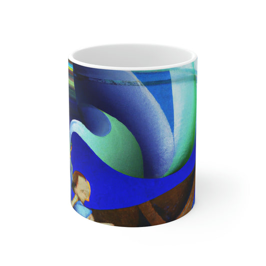 "Drifting: A Father and Son's Voyage Through Life" - Taza de cerámica The Alien 11 oz