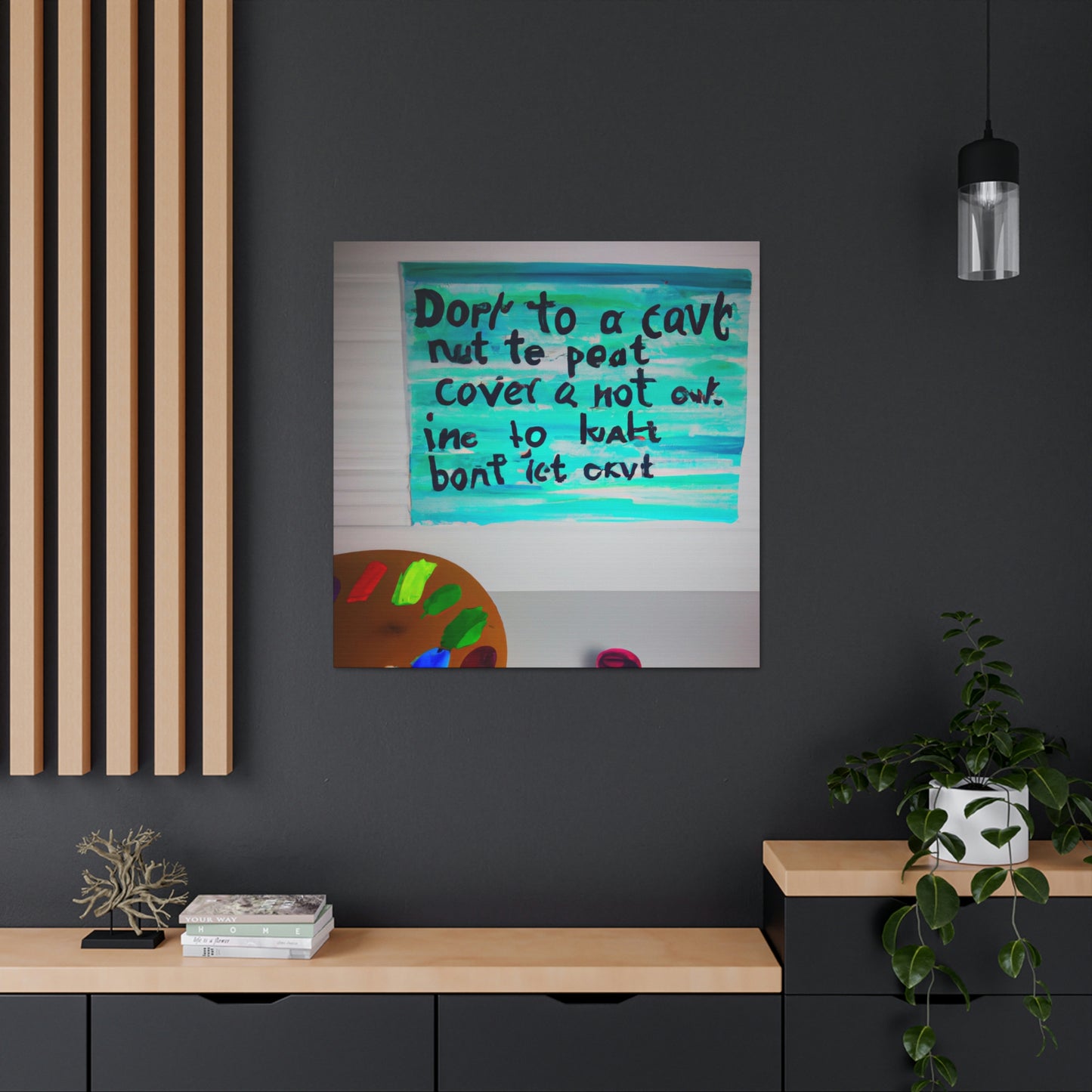 Paint the Words: An Artist's Quote Inspired Creation - Canvas