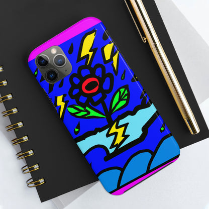 "A Bold Bloom Amidst the Storm" - The Alien Tough Phone Cases