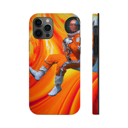 "Journeying in the Burning Orange Galaxy" - The Alien Tough Phone Cases