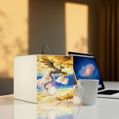 "A Heavenly Blaze with a Mystic Dragon" - The Alien Light Cube Lamp