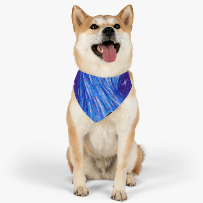 "A Starlit Solace" - El collar de bandana para mascota alienígena