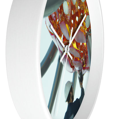 "Robotic Flower Power" - The Alien Wall Clock