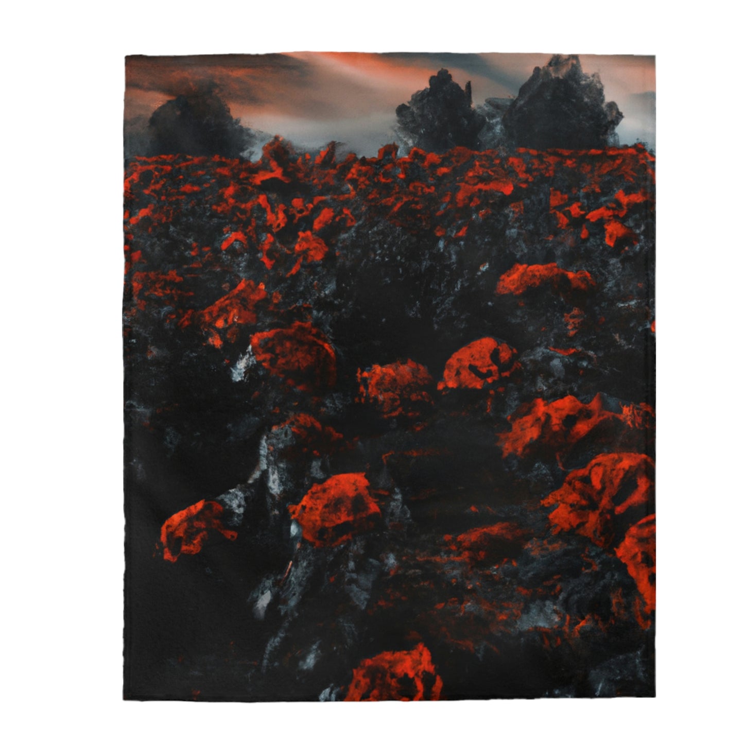 "Inferno of Blossoms" - The Alien Velveteen Plush Blanket