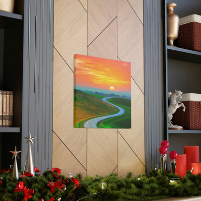 Vibrant Sunrise Painter - Canvas