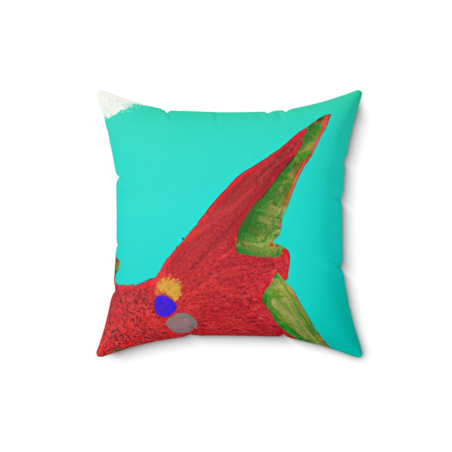 The Mysterious Flying Fish and Its Enigmatic Secret - The Alien Square Pillow