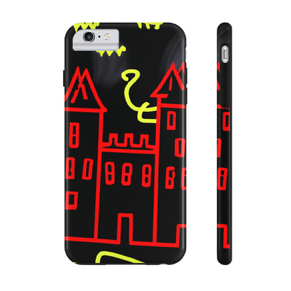 "Una sombra embrujada: Los oscuros secretos del viejo castillo en una noche sombría" - The Alien Tough Phone Cases