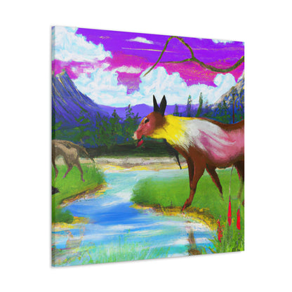 "Celebrating My Heritage: Painting Our Animals in Their Landscape" - Canvas