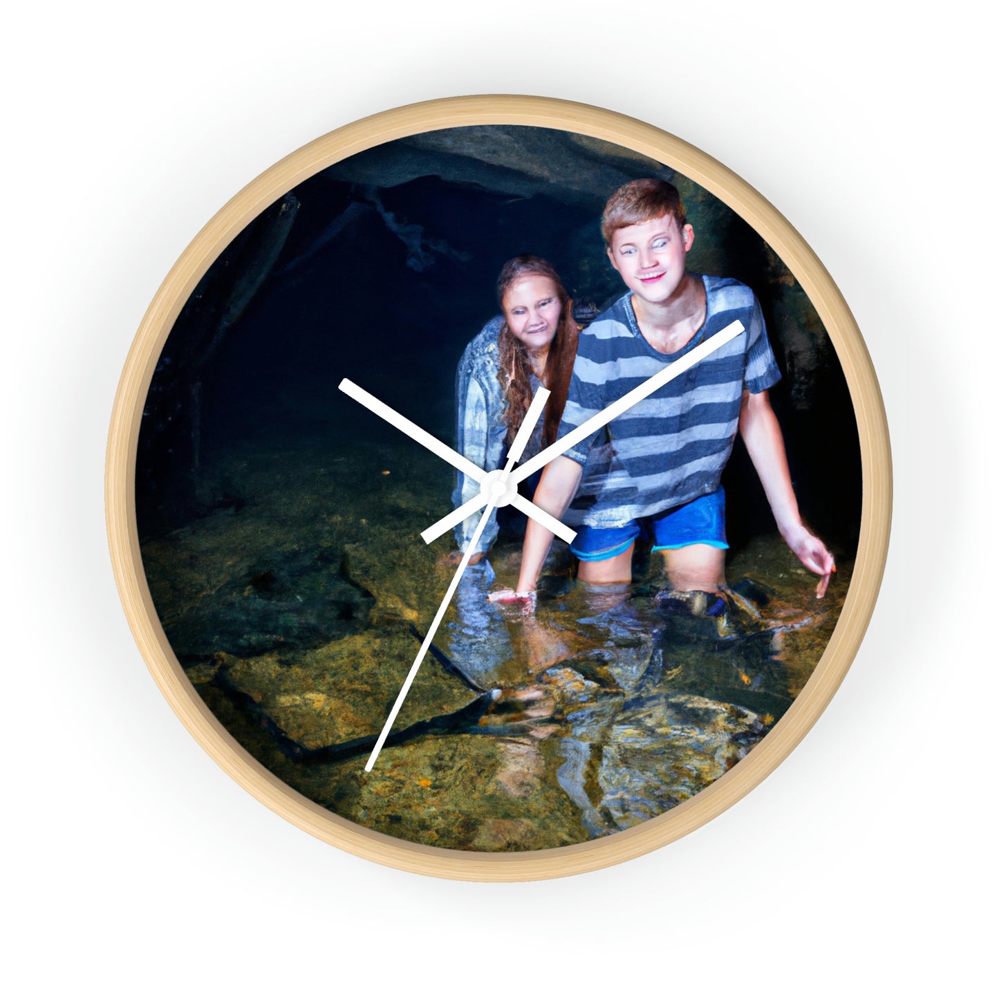 Treasure Hunters in the Deep. - The Alien Wall Clock