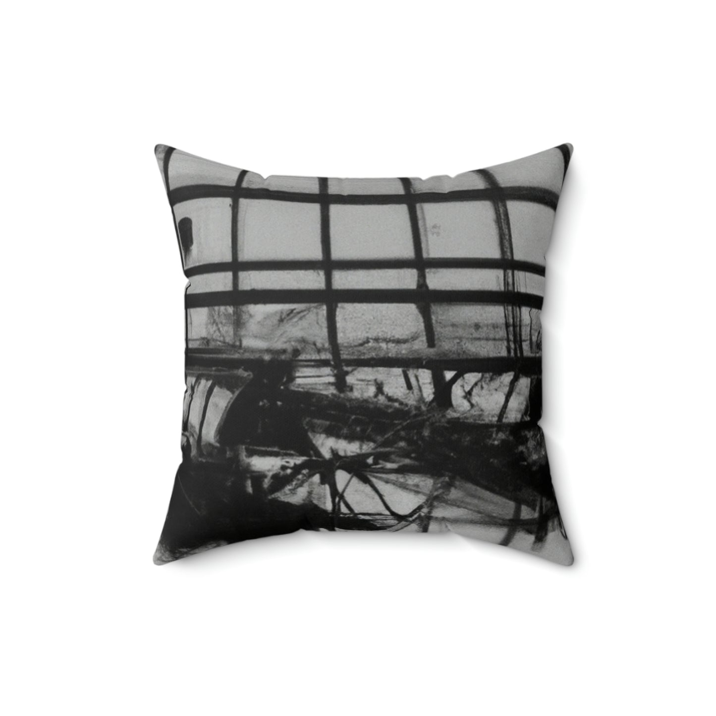 "The Ghosts at the Airport: Declining Passenger Flight." - The Alien Square Pillow