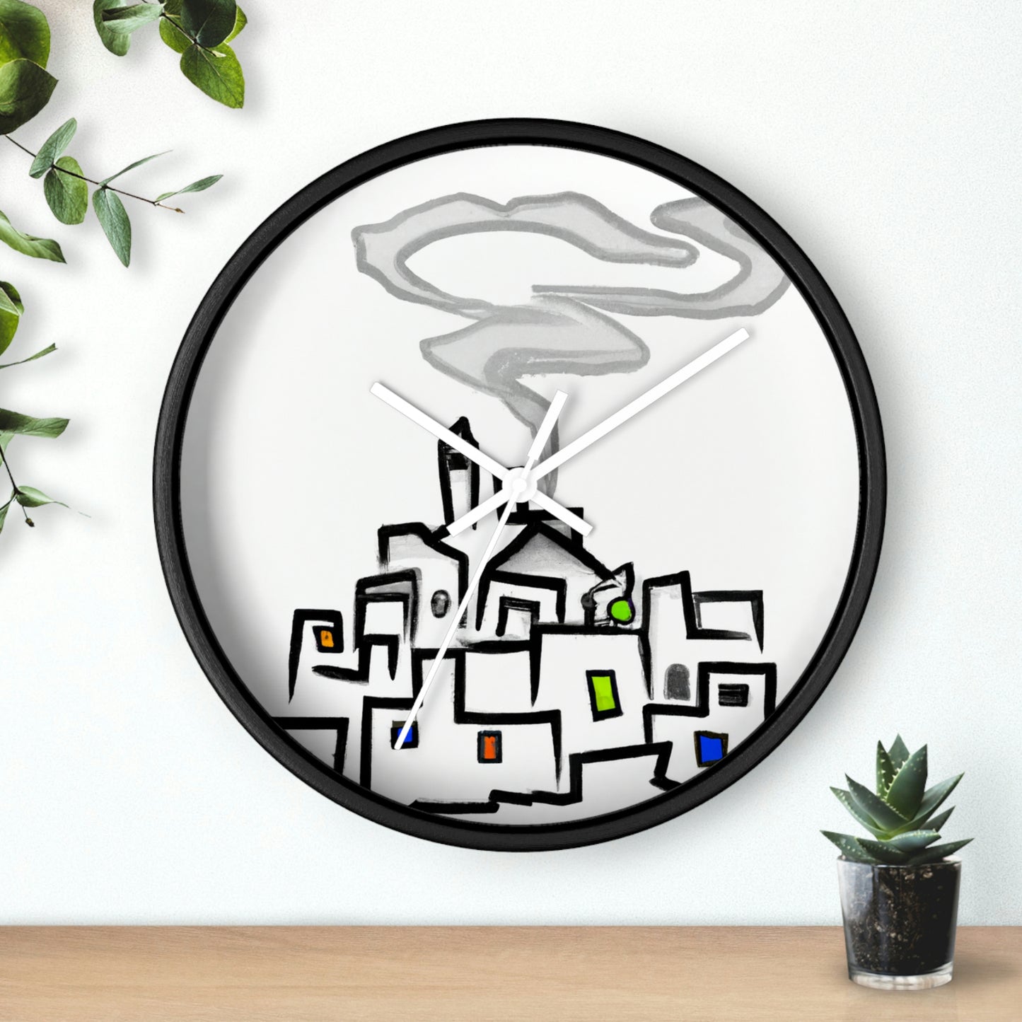 The City In The Mist - The Alien Wall Clock