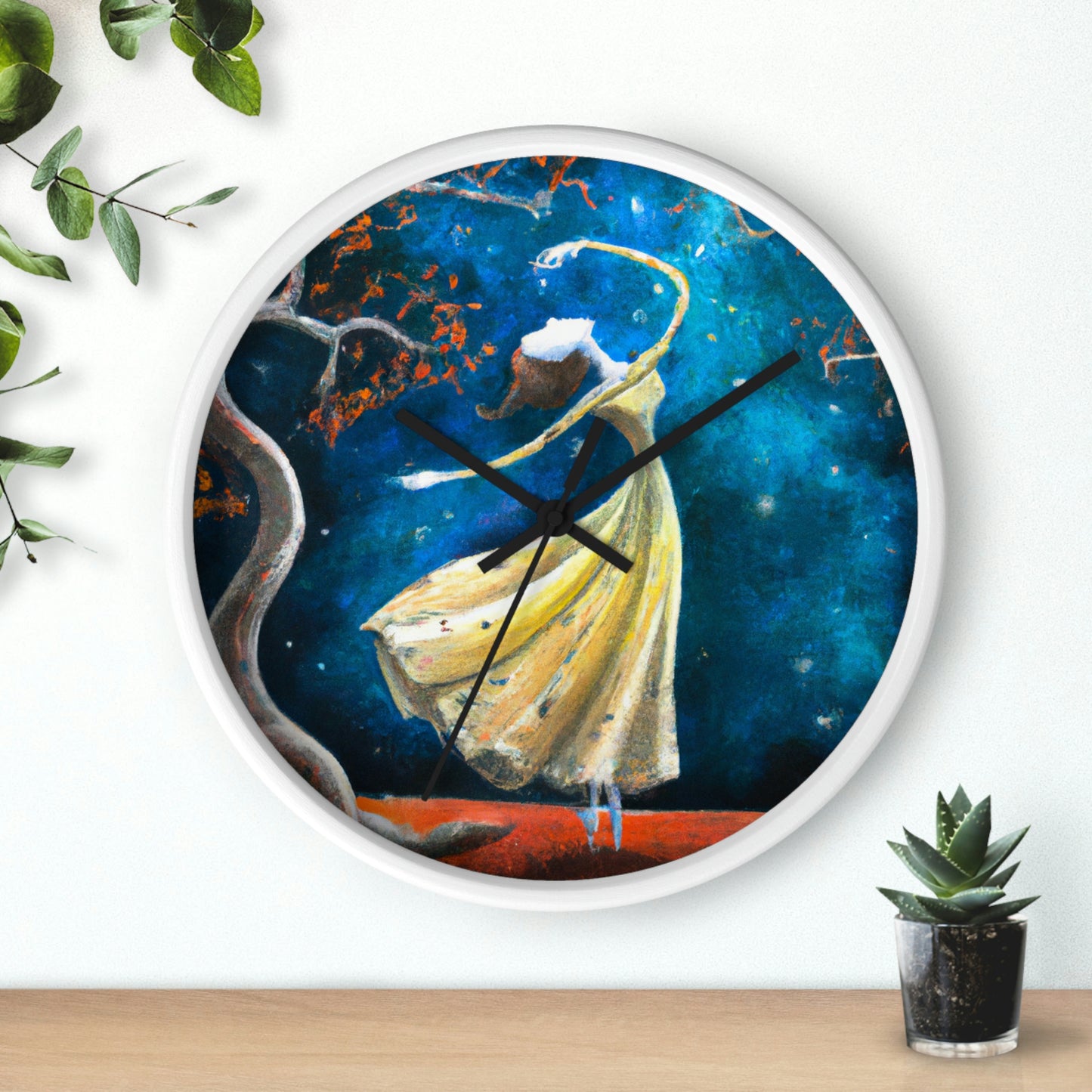 "A Starlight Ballerina" - The Alien Wall Clock