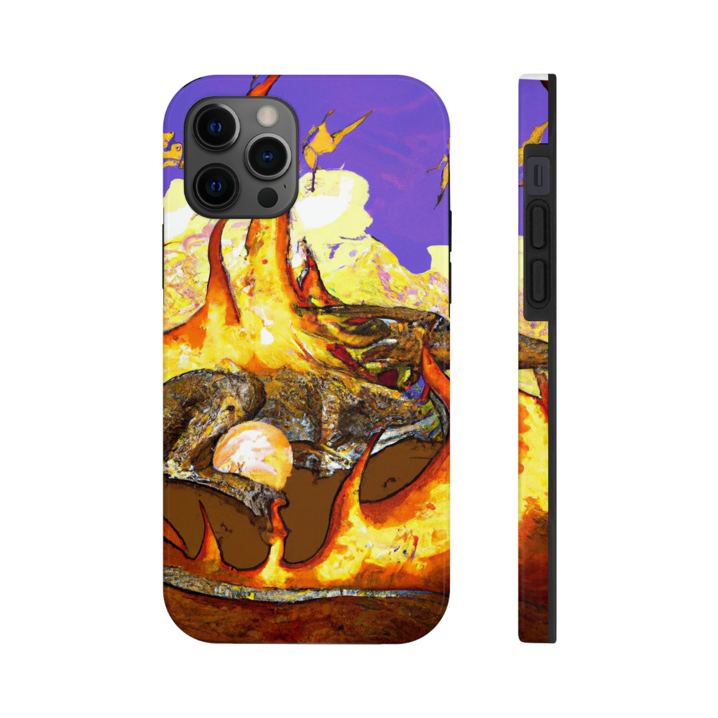 "A Slumbering Dragon in an Infernal Embrace" - The Alien Tough Phone Cases