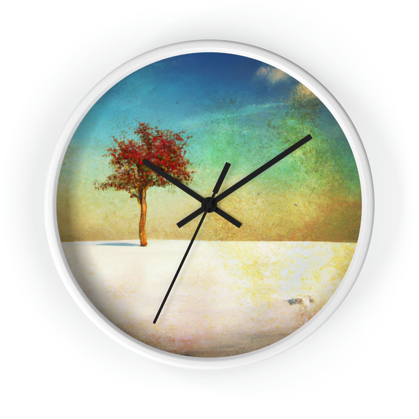 "Alone in the Snowy Meadow" - The Alien Wall Clock