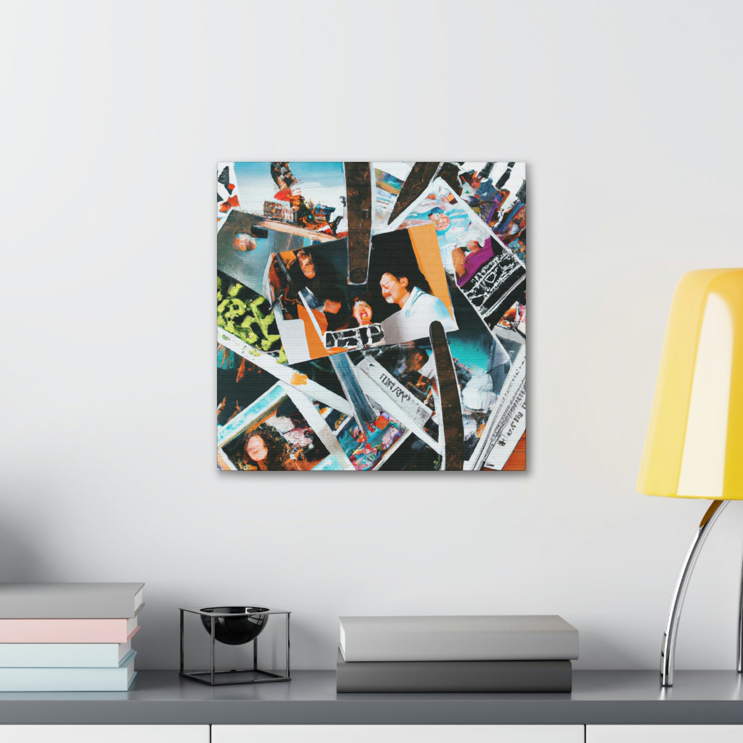 "A Life in Cutouts: Reflecting on Meaningful Moments" - Canvas