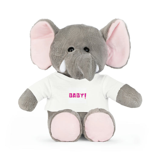 The Alien Plush Bear, Bunny, Elephant, or Sheep with T-Shirt Baby!