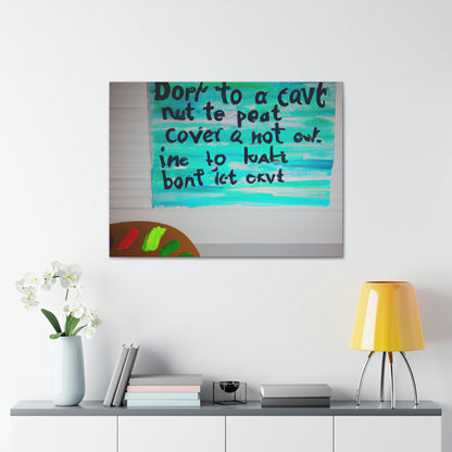 Paint the Words: An Artist's Quote Inspired Creation - Canvas