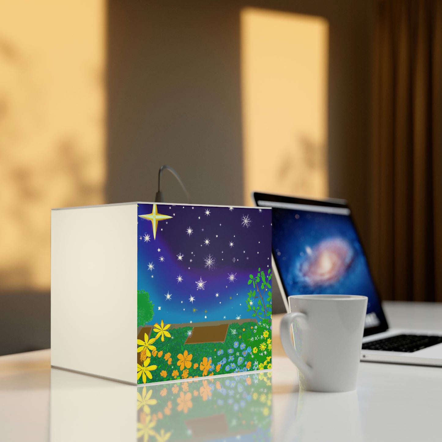 "A Celestial Garden of Color" - Die Alien Light Cube Lampe