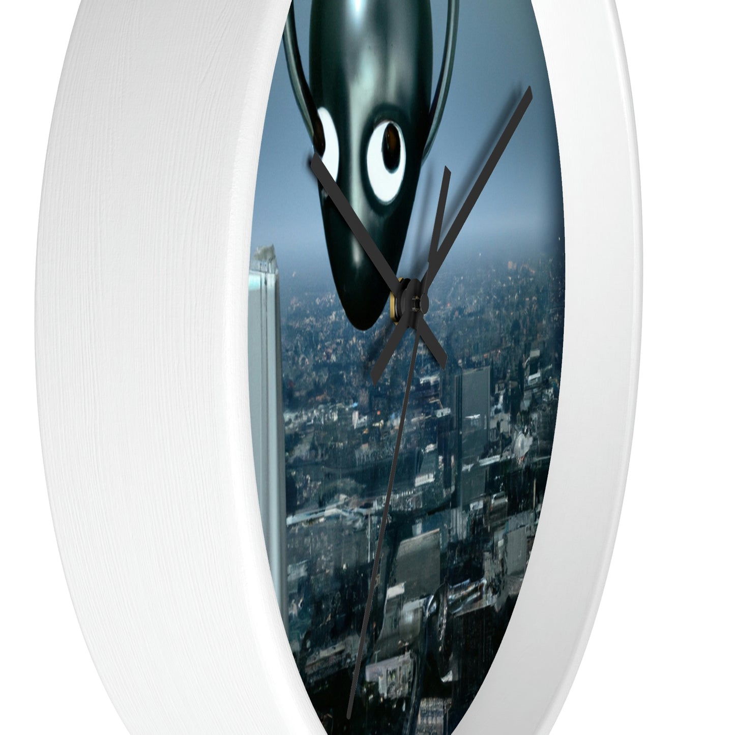 "A Distant Spark: An Alien's Search for Sanctuary in the City." - The Alien Wall Clock