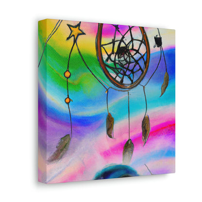 "A Galaxy of Dreams: A Colorful Dreamcatcher Captures Falling Stardust" - The Alien Canva