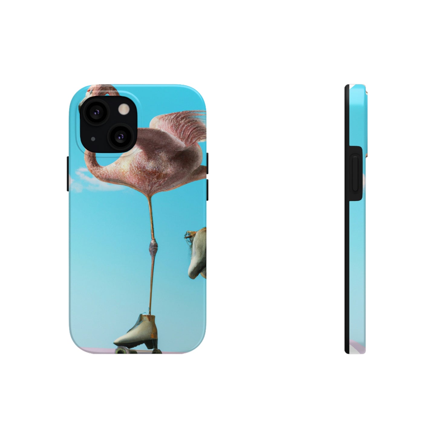 "Flamingo Skates!" - The Alien Tough Phone Cases