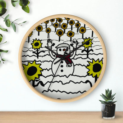 "Un oasis de escarcha y sol" - El reloj de pared alienígena