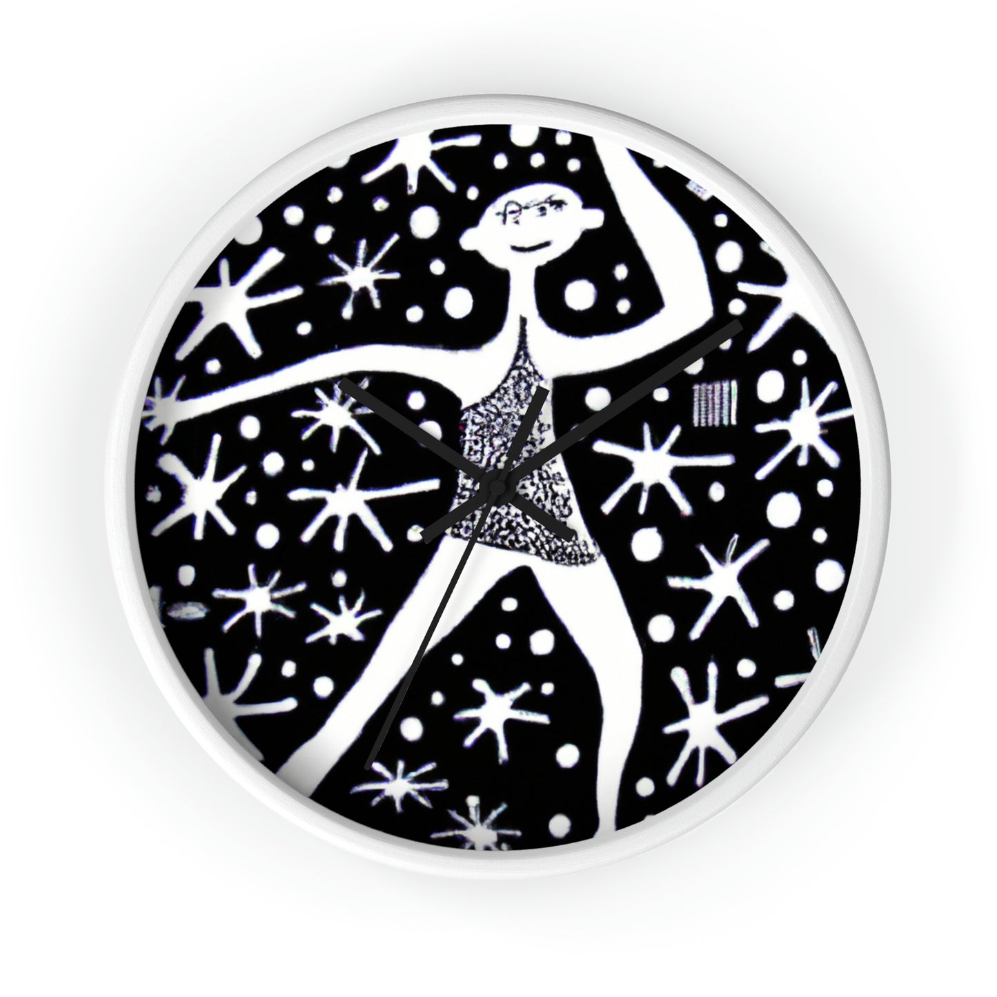 "Bailando entre la luz galáctica" - El reloj de pared alienígena