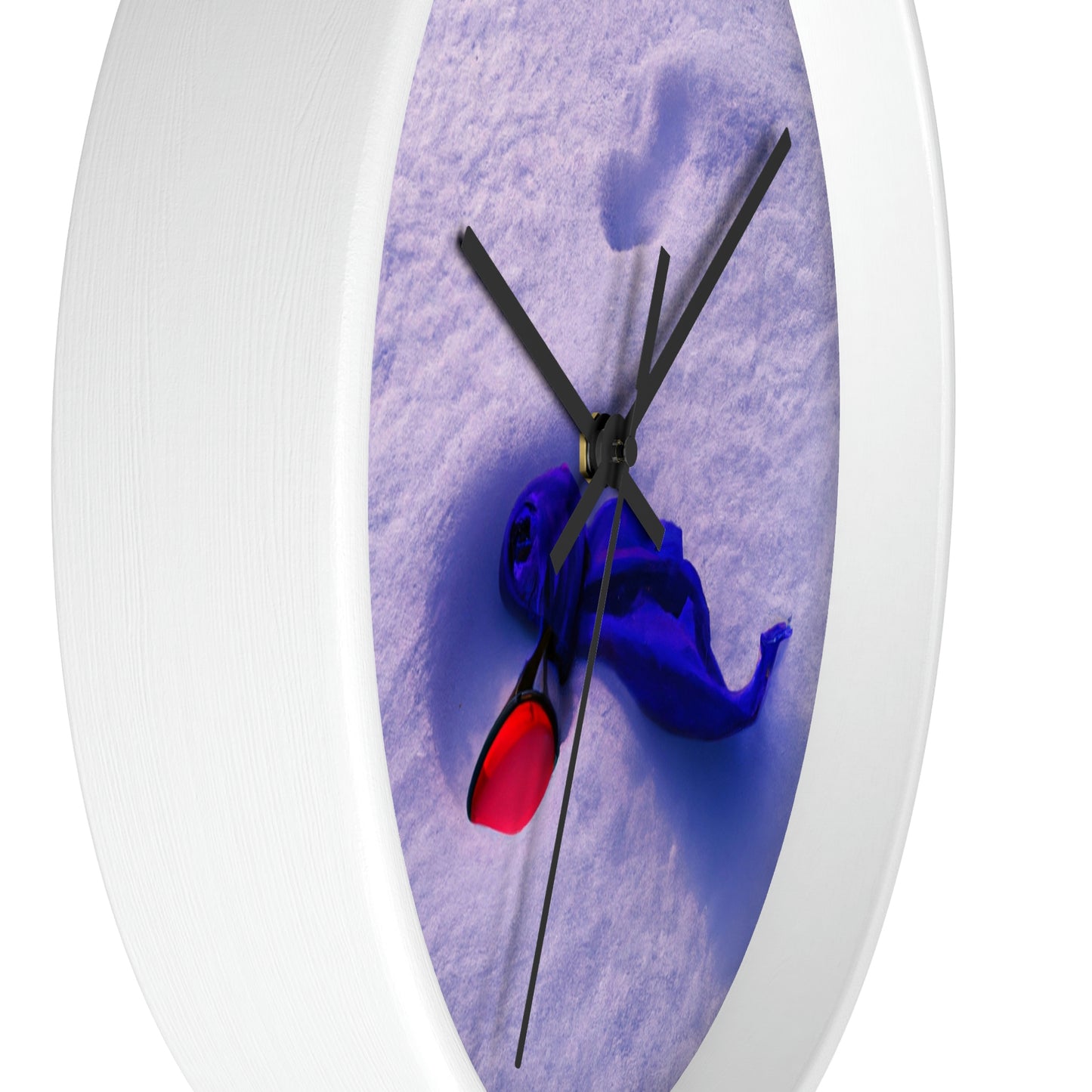 "Buried in the Snow: A Vivid Memory" - The Alien Wall Clock