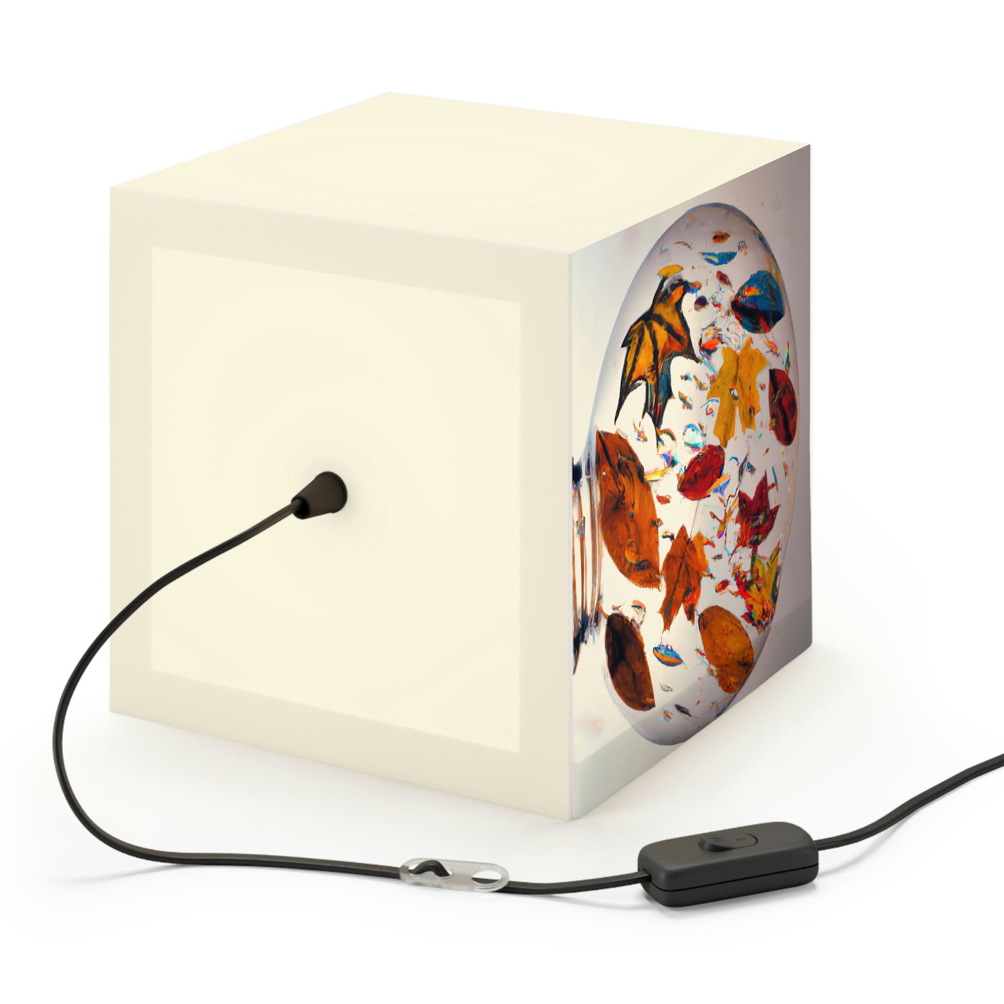 "Autumn in a Glass Globe" - The Alien Light Cube Lamp