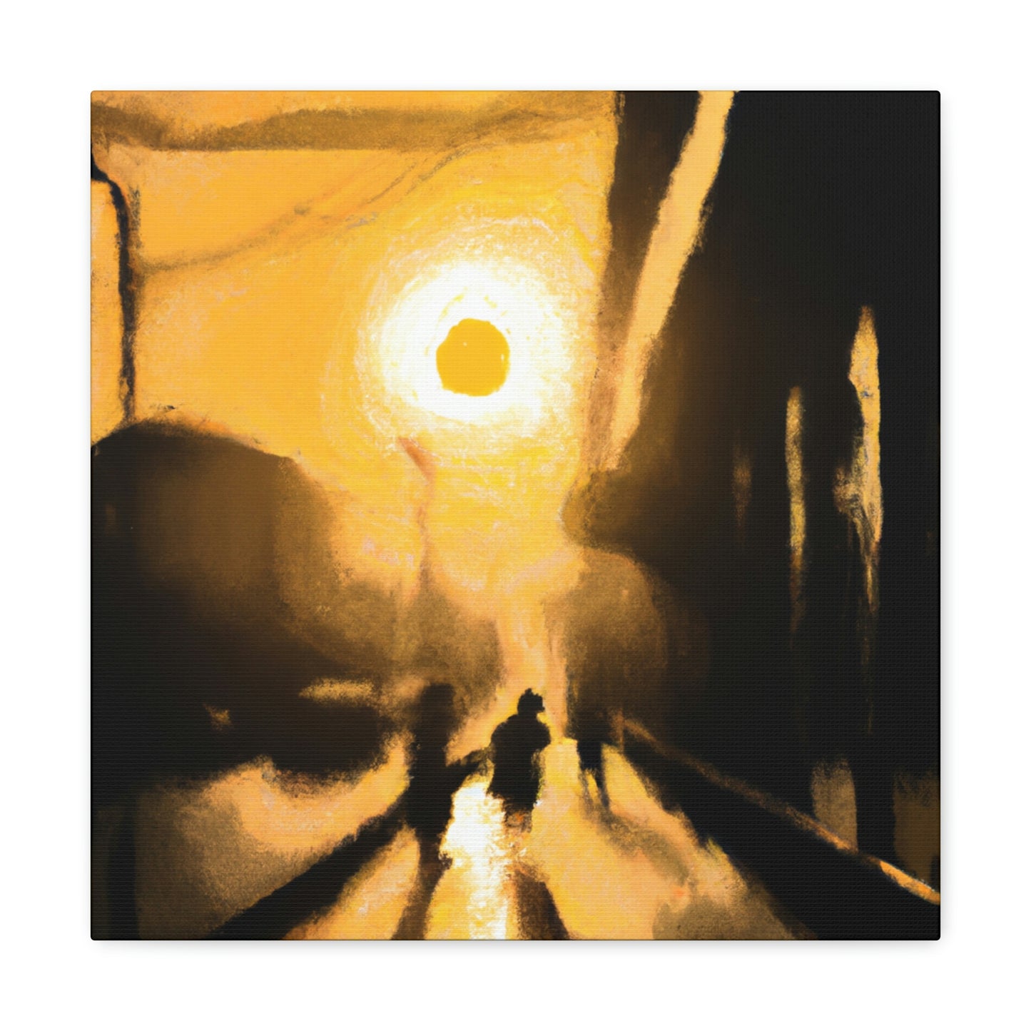 "City Sunrise: An Artistic Journey" - Canvas