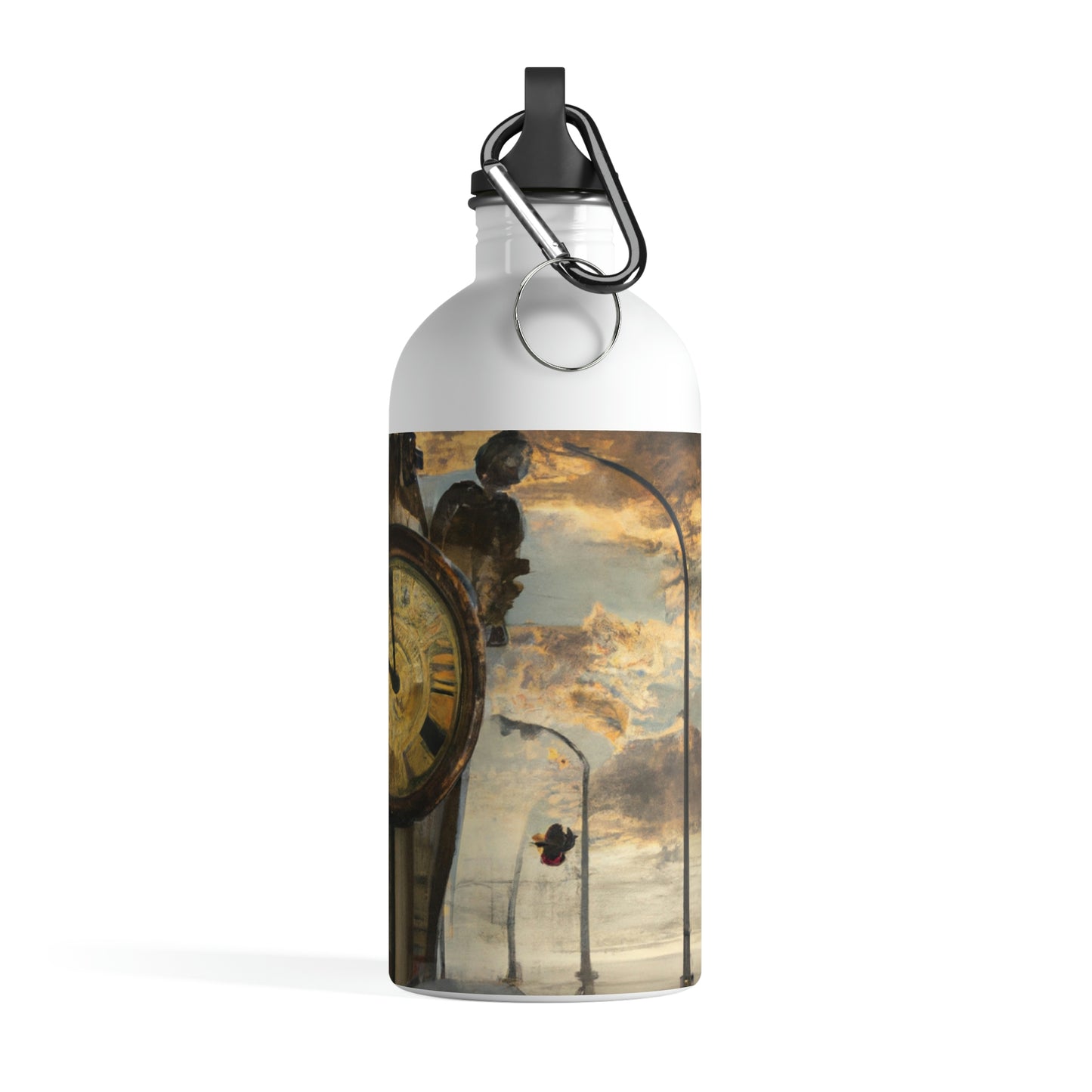 "Lonely Chimes in the Darkened City" - The Alien Stainless Steel Water Bottle