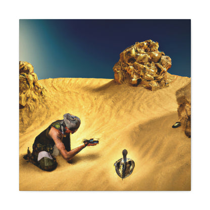 "Treasure Hunt in the Desert" - The Alien Canva