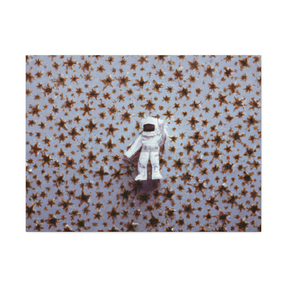 "A Small Adventurer Among Giant Stars" - The Alien Canva