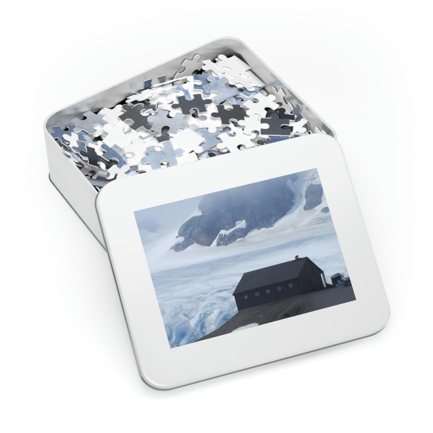 "Frozen Fears: A Haunted Glacier House" - The Alien Jigsaw Puzzle