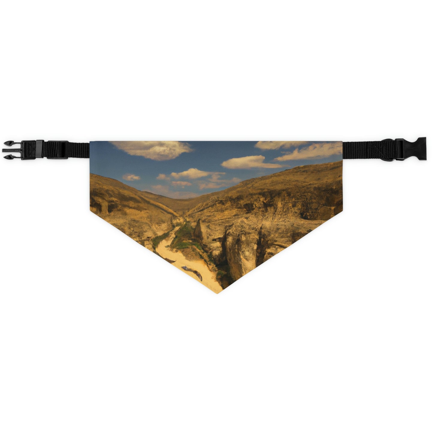 "Feline Flight Over the Grand Gulch" - The Alien Pet Bandana Collar