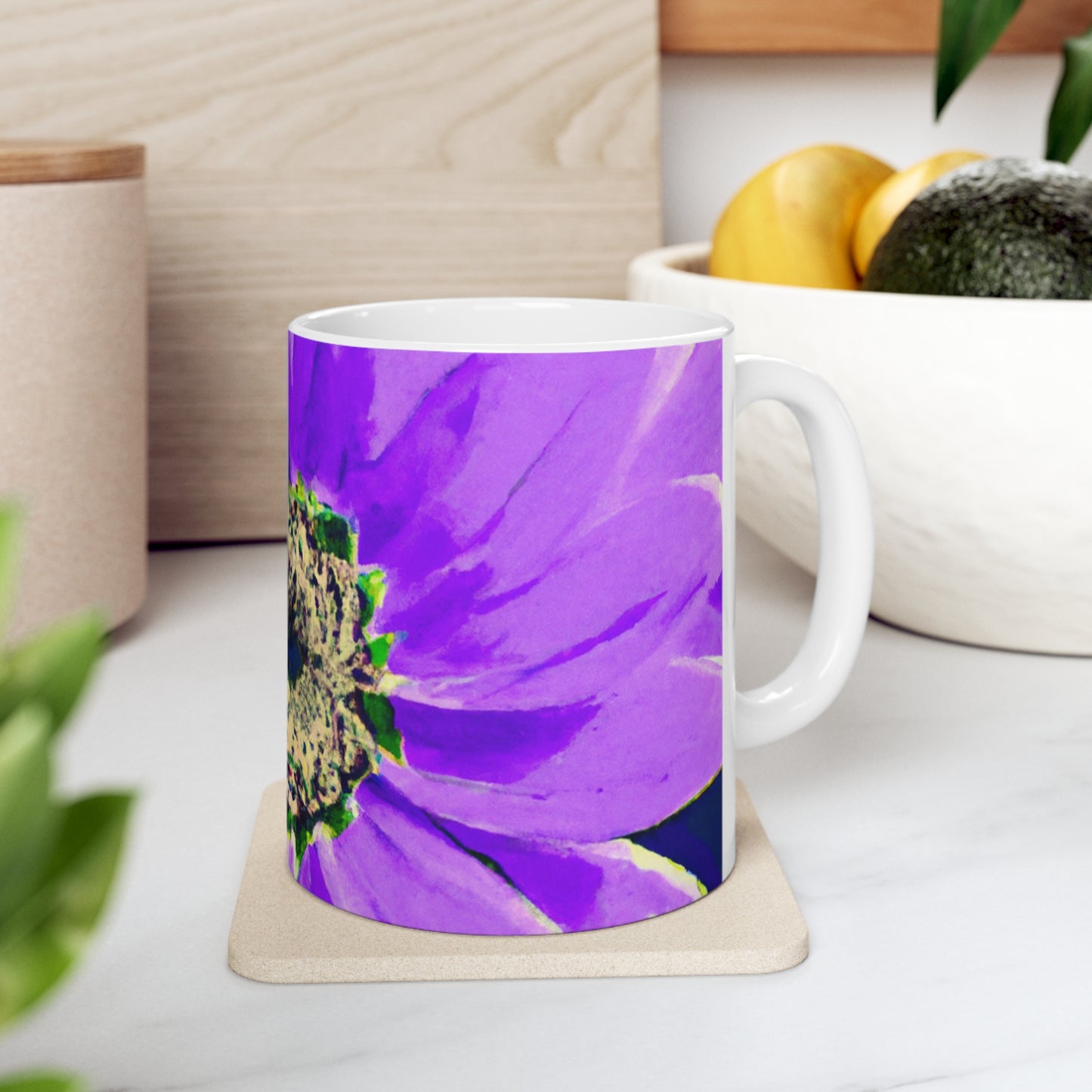 Purple Petals Popping: Create an Eye-Catching Daisy-Rose Fusion - The Alien Ceramic Mug 11 oz