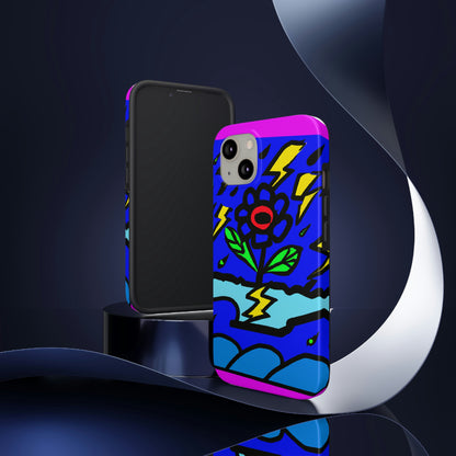 "A Bold Bloom Amidst the Storm" - The Alien Tough Phone Cases